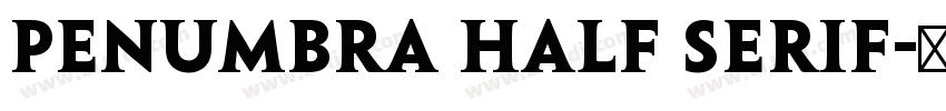 Penumbra Half Serif字体转换